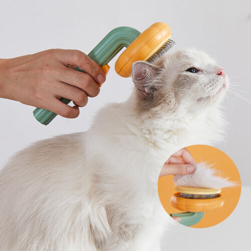 Self-Cleaning Pet Slicker Brush — One Click, Fur's Gone - Image 4