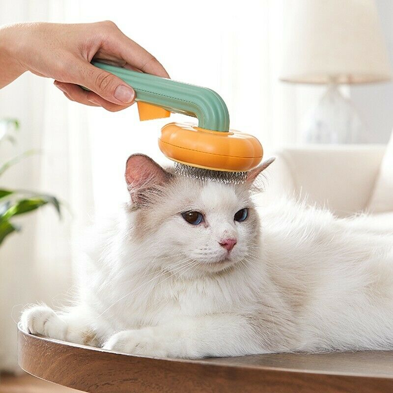 Self-Cleaning Pet Slicker Brush — One Click, Fur's Gone - Image 3