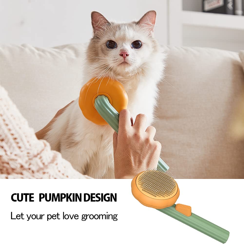 Self-Cleaning Pet Slicker Brush — One Click, Fur's Gone - Image 5