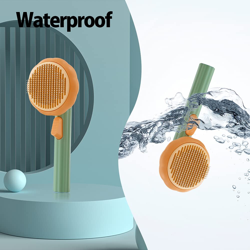 Self-Cleaning Pet Slicker Brush — One Click, Fur's Gone - Image 2