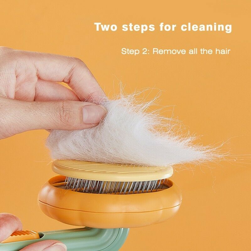Self-Cleaning Pet Slicker Brush — One Click, Fur's Gone - Image 7