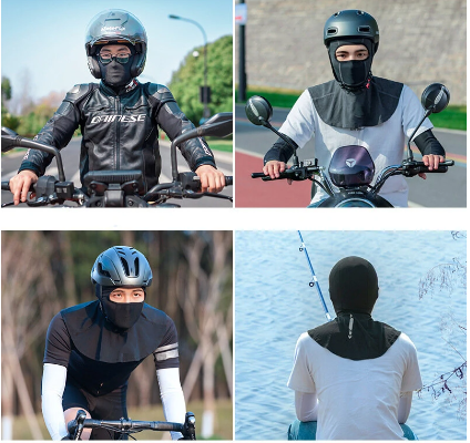 Ice-Silk Sun Face Cover for Riding, Cycling & Fishing - Image 4