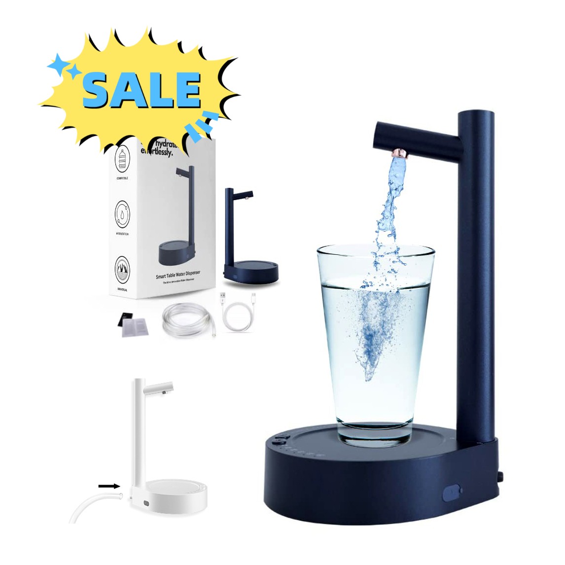Rechargeable Water Gallon Dispenser — One Touch, No Lifting - Image 7
