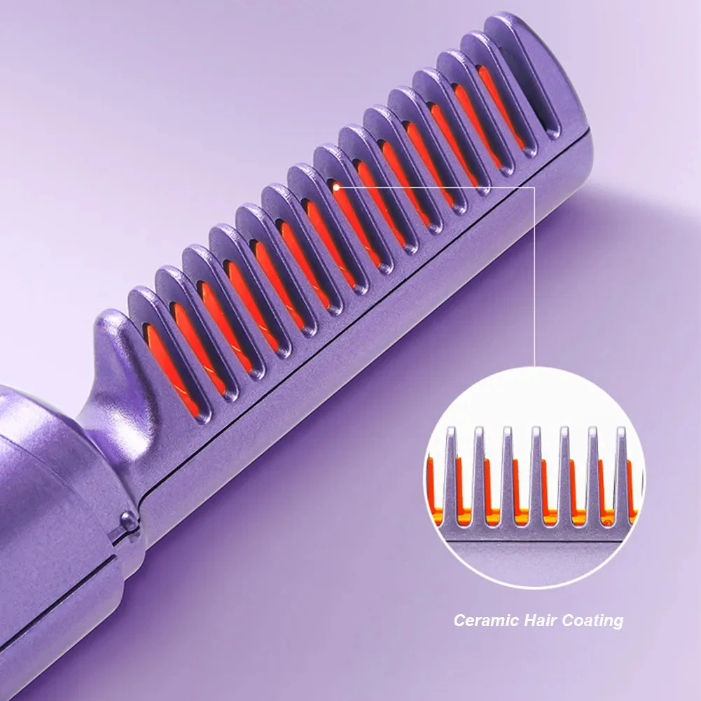 Cordless Straightening & Curling Brush — Fast Heat, Fits in a Bag - Image 4
